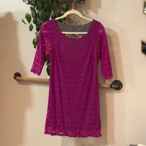 Free People Pink Lace Mini